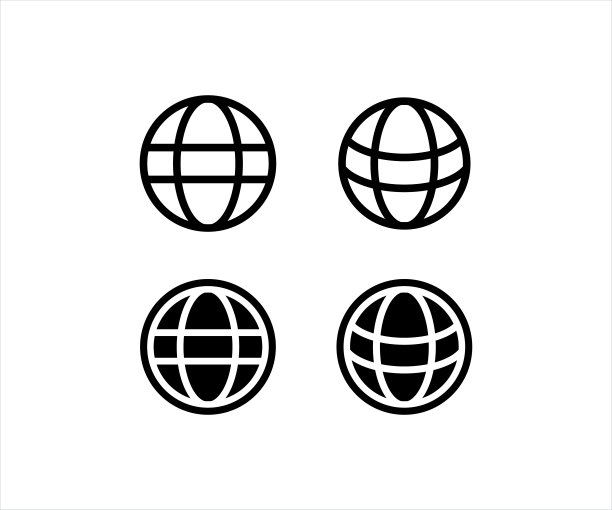 地球图标股票插图 全球-导航设备，图标，行星-空间，世界地图，行星地球图片下载