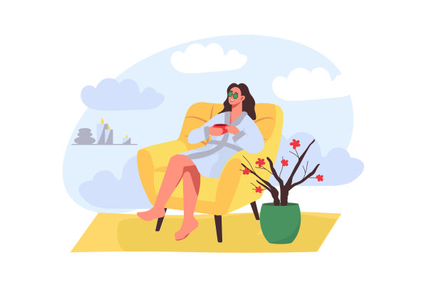 Spa沙龙概念在平面设计图片下载