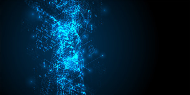 利用等距法和数字抽象技术背景。图片下载