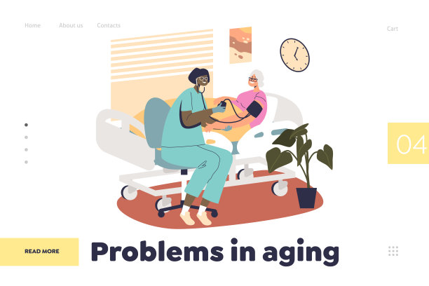 护士用听诊器检查老年女患者时登陆页面老化概念的问题图片下载