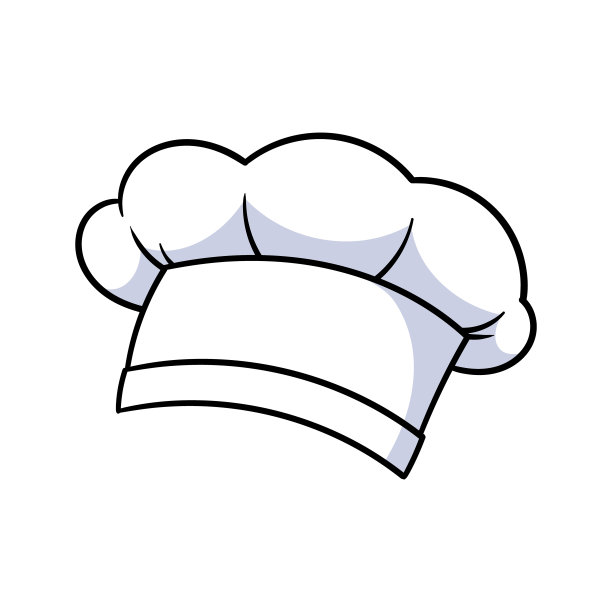 卡通孤立厨师帽插图图片下载