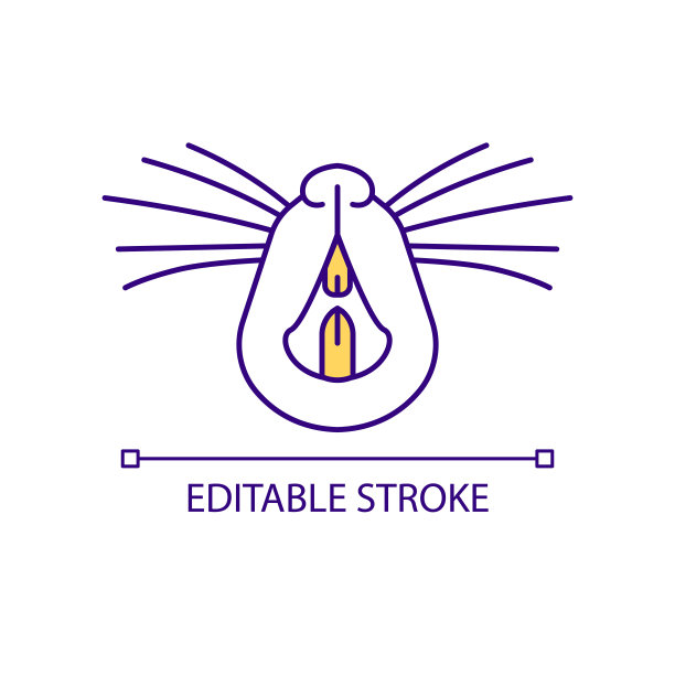 大鼠牙科护理RGB彩色图标图片下载