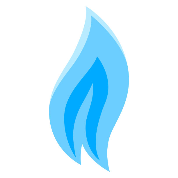 天然气火焰插图。工商形象。图片下载