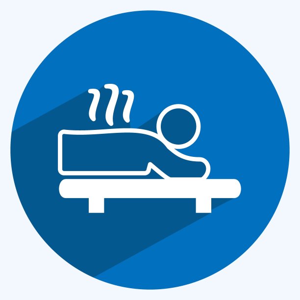 图标热处理。适合Spa标志。长长的阴影风格。简单的设计可编辑。设计模板向量。简单的符号说明图片下载