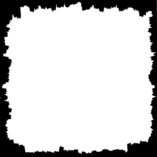 黑白的垃圾画框。边界框。向量。图片下载