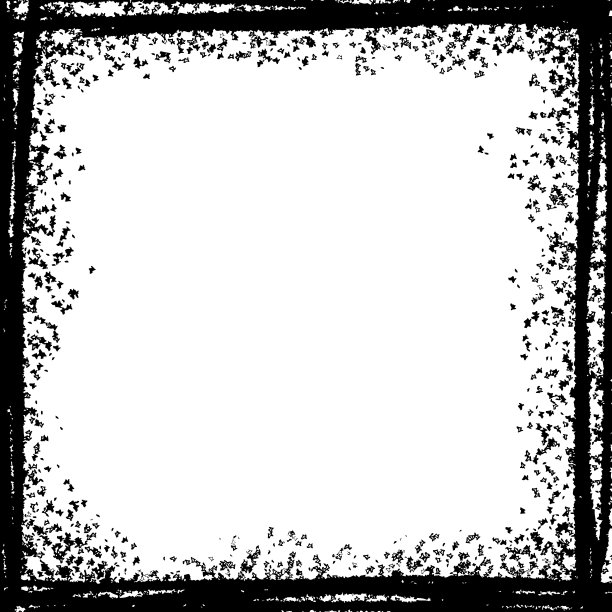 格伦格画幅框架。肮脏的覆盖和窘迫的边界框架。方形边框在肮脏的纹理风格的图像框架。向量。图片下载