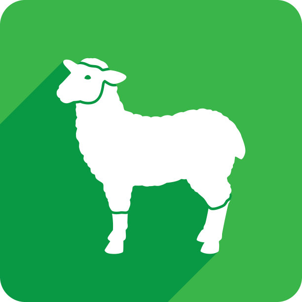 绵羊图标剪影2图片下载