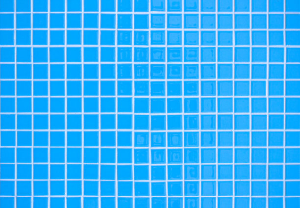 蓝色粉彩瓷砖墙面和地面马赛克抽象背景。设计几何壁纸纹理装饰居室。简单无缝图案清洁的背景广告横幅海报或网络。图片下载