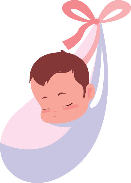 裹在毯子里的可爱宝宝图片下载