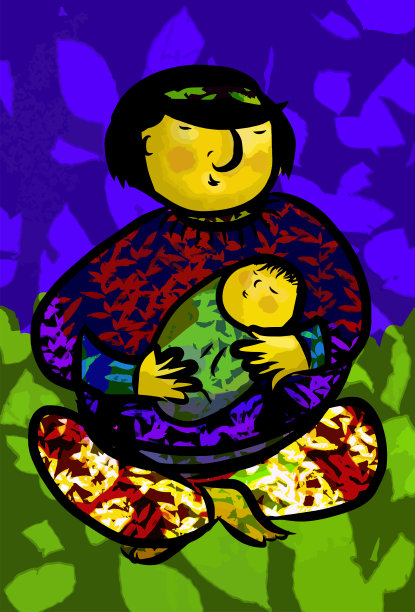 母亲和孩子图片下载