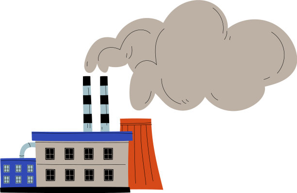 排放烟雾的污染工业工厂图片下载