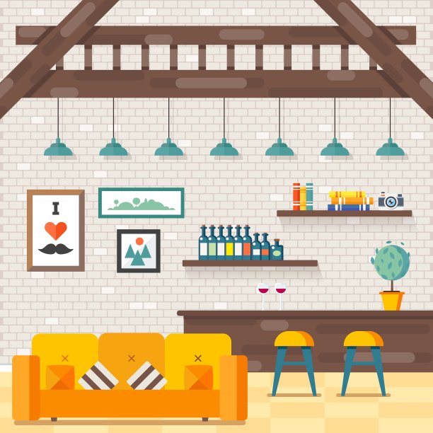 阁楼客厅1图片下载