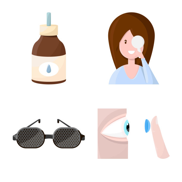 设计视觉与诊所标志套装图片下载