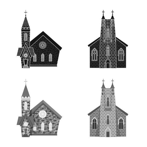 设计邪典和寺庙标志收藏图片下载