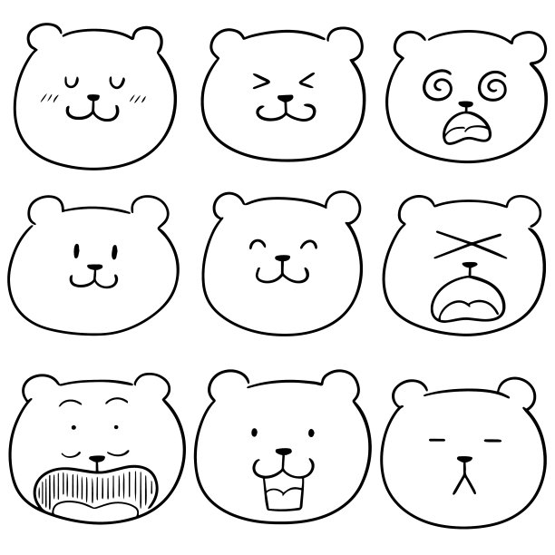 设置熊的脸图片下载