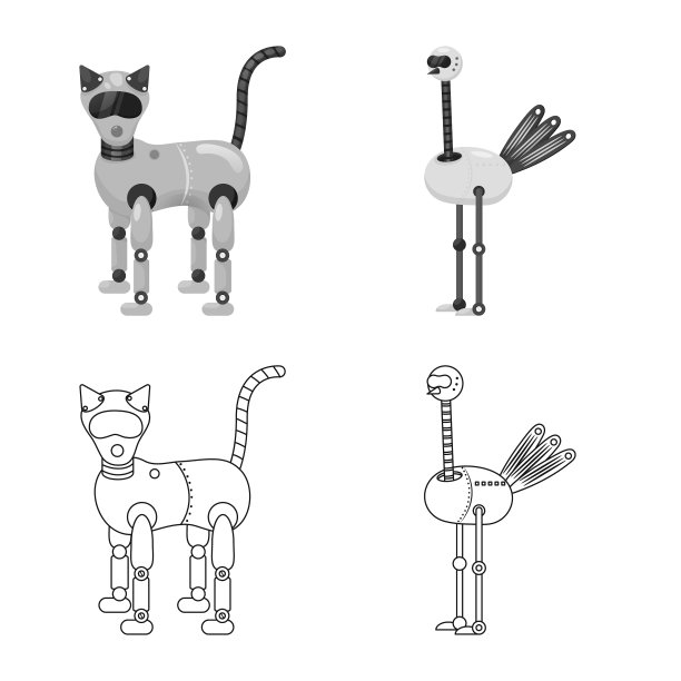 孤立的物体玩具和科学符号图片下载