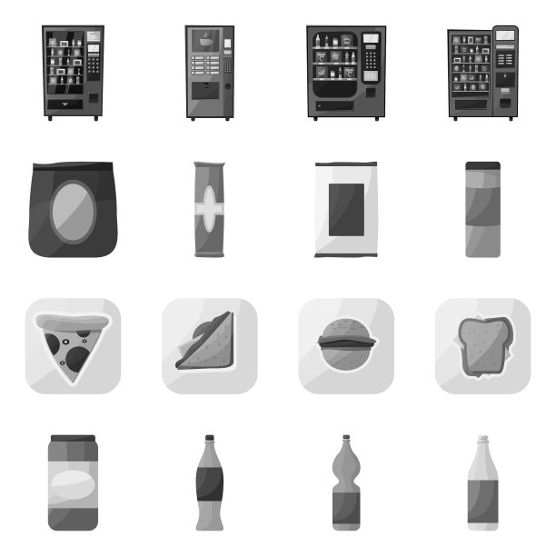 酒吧和消费者图标图片下载