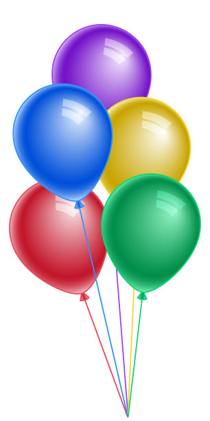 玩具气球插图图片下载