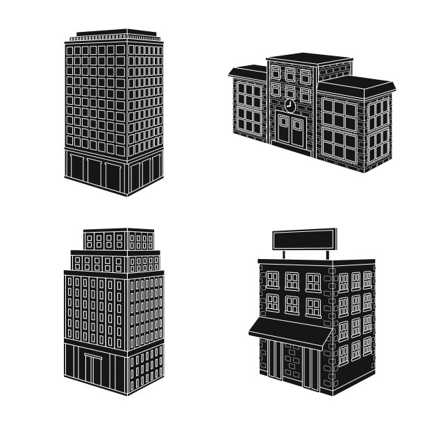 设计建筑和地产标识图片下载