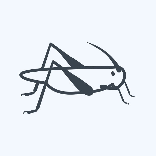 图标蝗虫灾害。适合作为灾难的象征。字形风格。简单的设计可编辑。设计模板向量。简单的符号说明图片下载