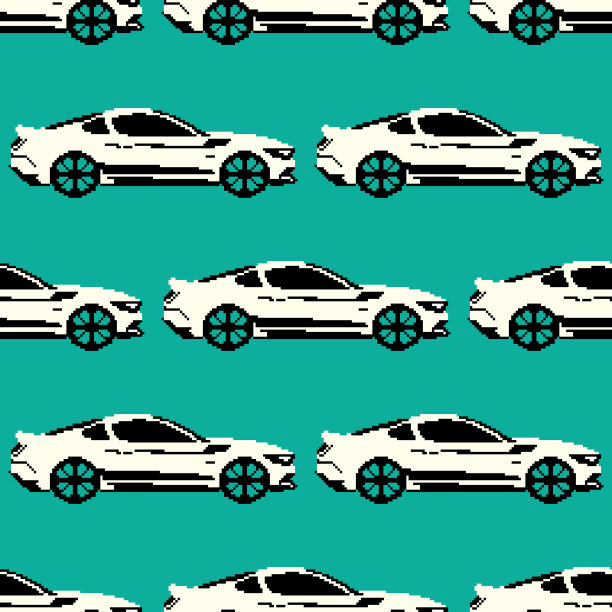 跑车颜色无缝图案图片下载