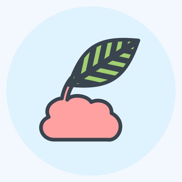 图标种植园。适合春天的象征。颜色风格交配。简单的设计可编辑。设计模板向量。简单的符号说明图片下载