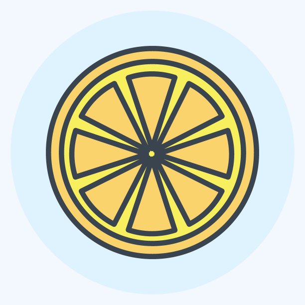 图标橙色。适合水果和蔬菜的标志。颜色风格交配。简单的设计可编辑。设计模板向量。简单的符号说明图片下载