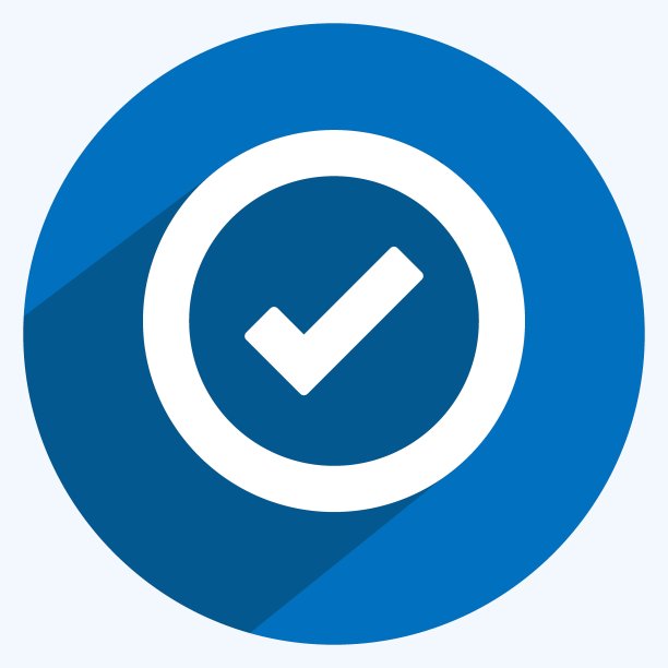 图标质量控制。适合IT服务符号。长长的阴影风格。简单的设计可编辑。设计模板向量。简单的符号说明图片下载