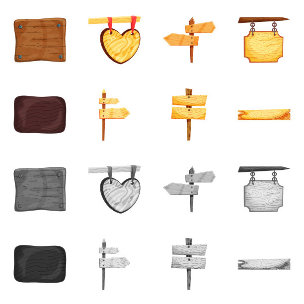 原始和森林图标集图片下载