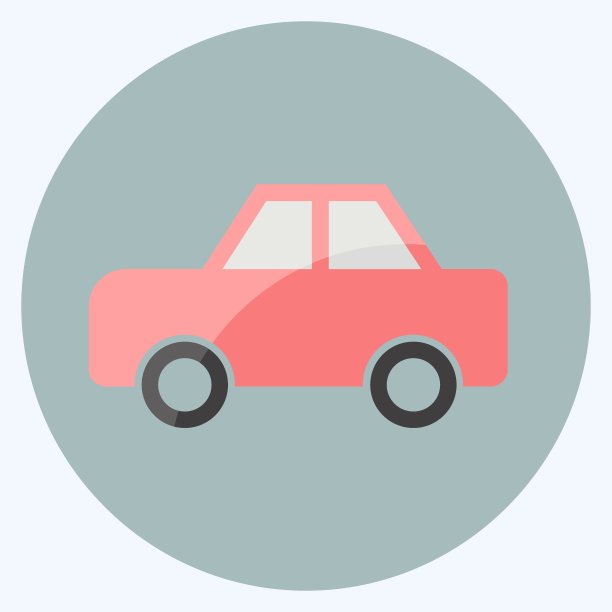 图标玩具车2。适合玩具符号。平的风格。简单的设计可编辑。设计模板向量。简单的符号说明图片下载