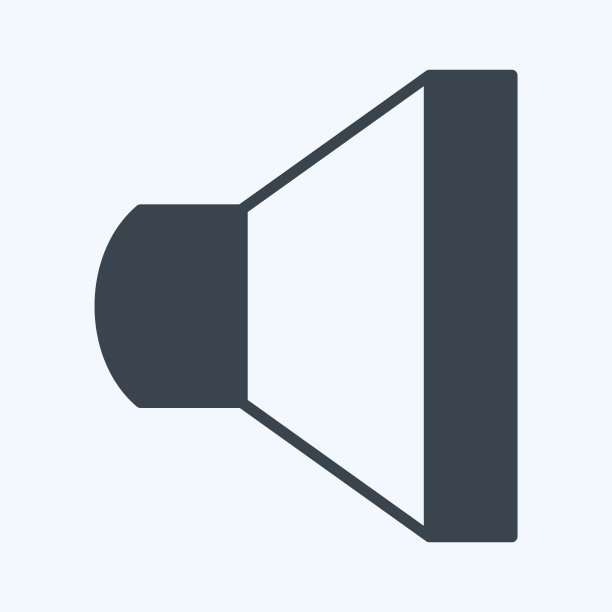 图标发言人2。适合网页界面符号。字形风格。简单的设计可编辑。设计模板向量。简单的符号说明图片下载