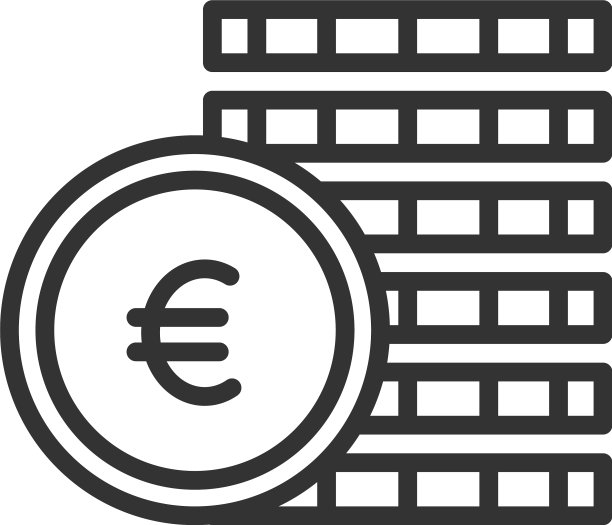 硬币黑色图标市场和商业投资图片下载