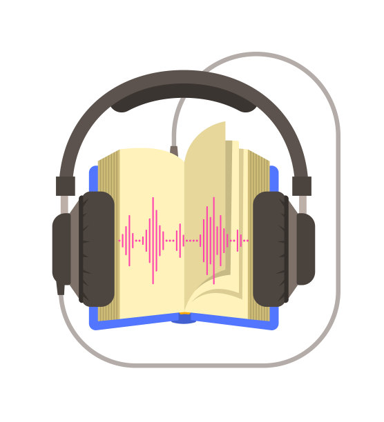 有声书和耳机平图片下载