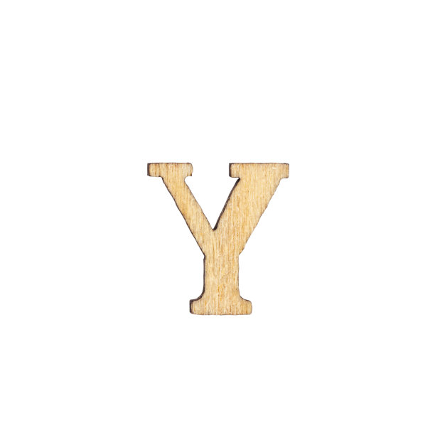 木制字母的英文字母在白色背景，俯视图。图片下载