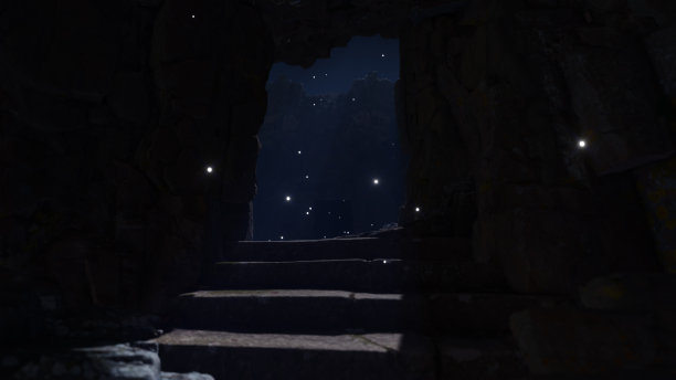 飞越不平坦的岩石图片下载