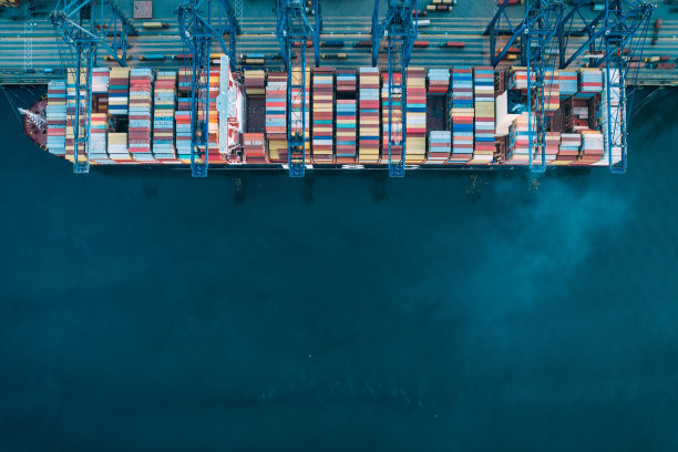 深圳盐田集装箱码头鸟瞰图，中国图片下载