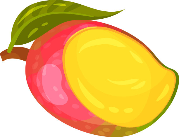 芒果在一边有缺口图片下载