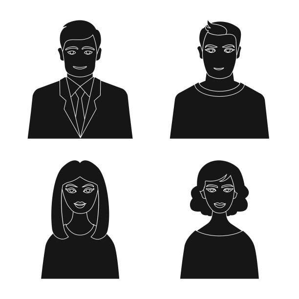 孤立的物体照片和字符符号图片下载