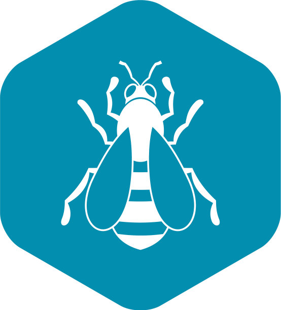 蜜蜂图标风格简单图片下载