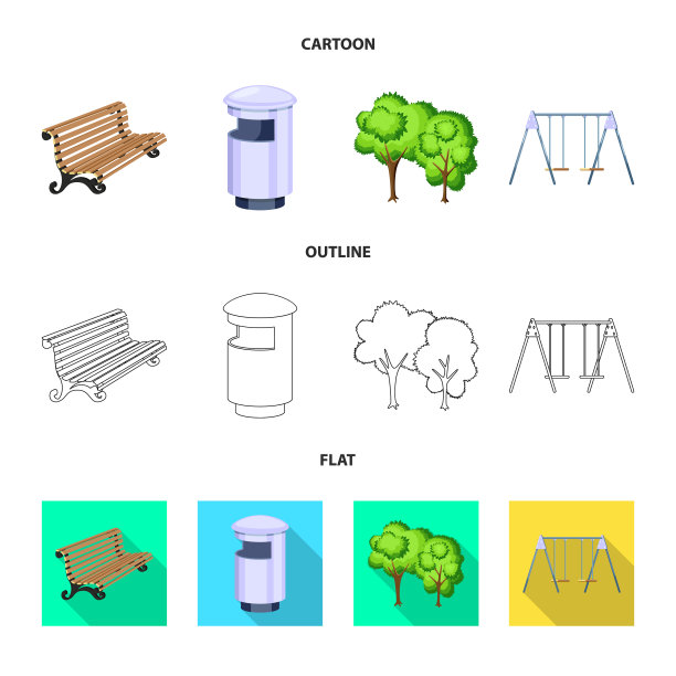 设计城市和街道标志集图片下载