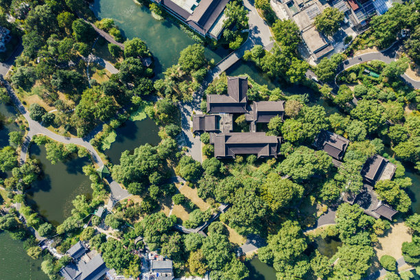 别墅和住宅的俯视图图片下载