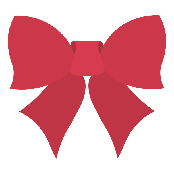 蝴蝶结是红色的。装饰礼物，惊喜，花束。这条丝带系得很漂亮。结装饰用的。颜色向量插图。平的风格。图片下载