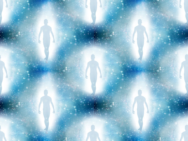 光中的人形图片下载