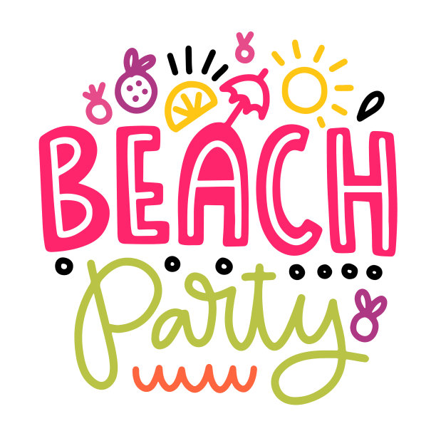 夏季字母组合与装饰图片下载