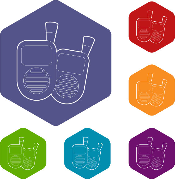 无线电婴儿监视器图标等距3d风格图片下载