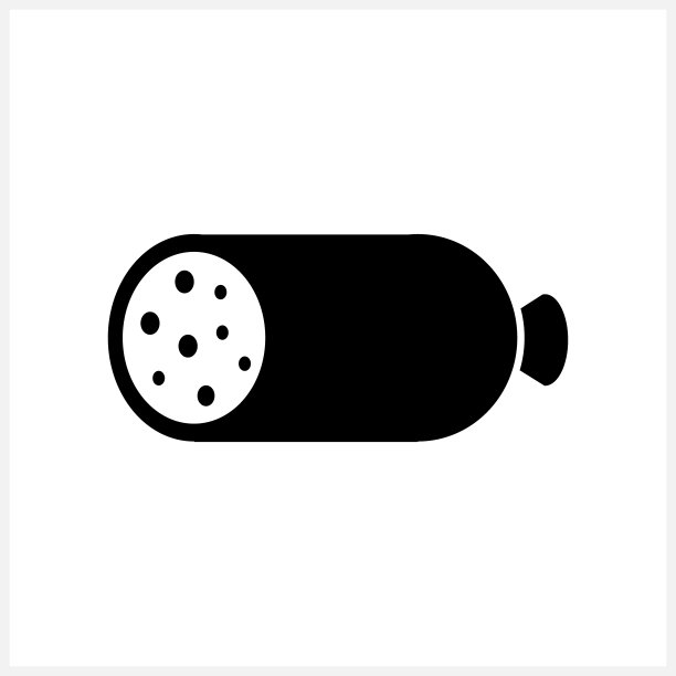 香肠图标孤立。模板的食物。矢量插图。每股收益10图片下载