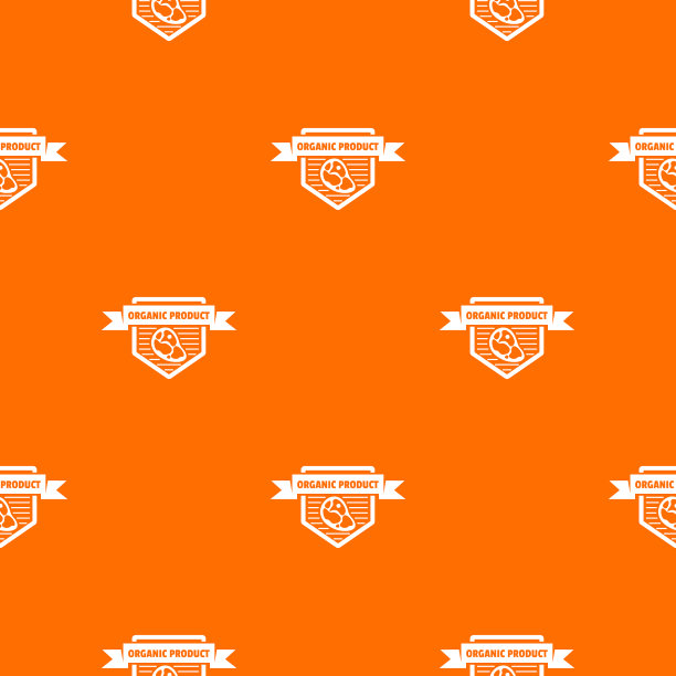 肉类有机产品图案橙色图片下载