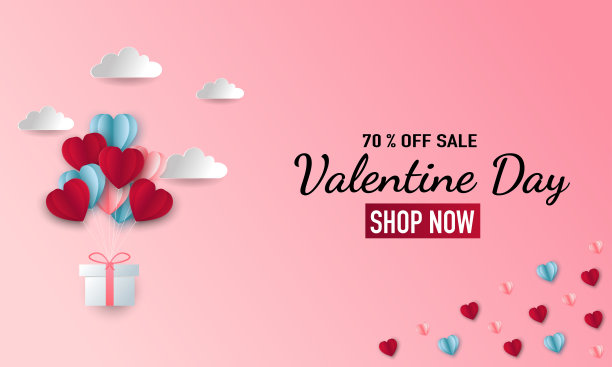 情人节销售的背景与心脏图案。壁纸、传单、邀请函、海报、宣传册、横幅。矢量插图。图片下载