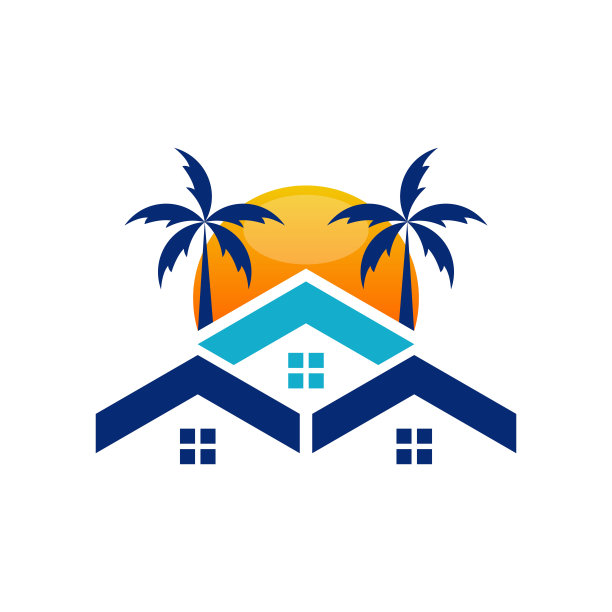 屋顶岛业务矢量设计图片下载