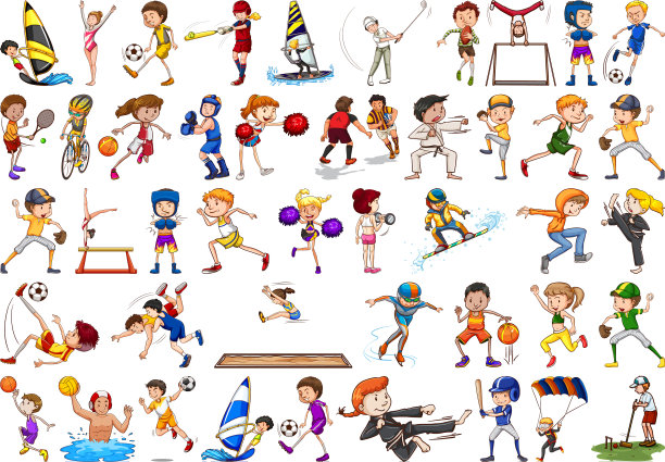 设置不同的运动人群图片下载